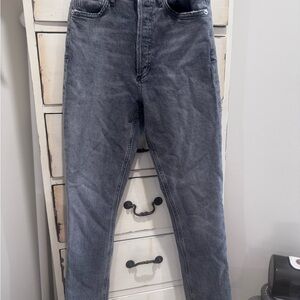 AGOLDE Gray High-Waisted Jeans